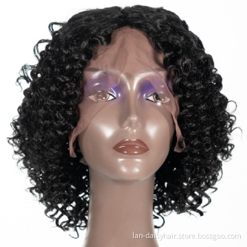 Short Curly Lace Wig  Hair Bob Cut Full Lace Wigs high quality hair Curly Lace Front Wig